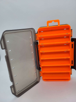 Коробка для воблеров двухсторонняя FisherLand 17300, оранжевая / органайзер рыболовный для балансиров, снастей, блесен, приманки, попперов. Товар уцененный