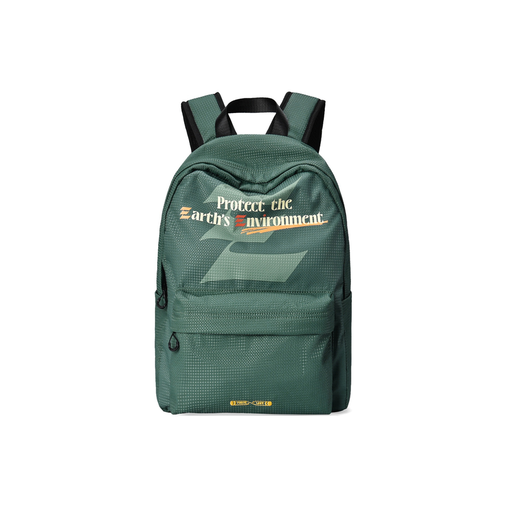 FINITE LOOP Recycled Fabric Backpack Unisex Green