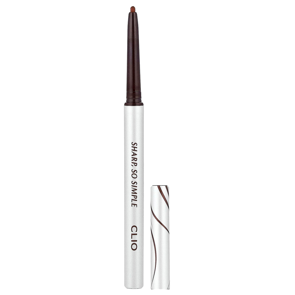 Clio, Sharp, водостойкая подводка для карандашей So Simple, коричневый цвет 02, 0,14 г (0,004 унции)