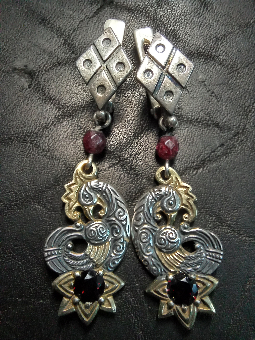 Серьги "Курочка Ряба".