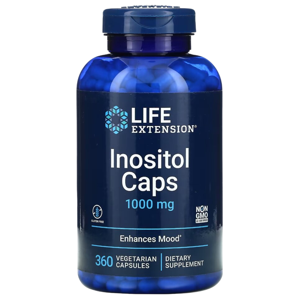 Life Extension Inositol caps 1000 mg 360 veg capsules, Витамин B8 (Инозитол)