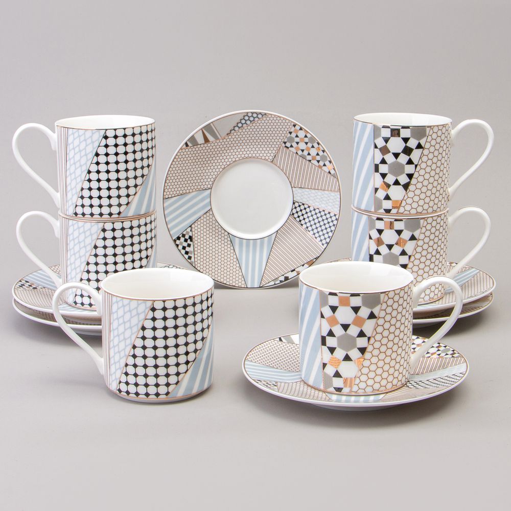 ЧАЙНЫЙ НАБОР LEFARD "TOP STYLE"НА 6 ПЕР. 12 ПР. 250 МЛ