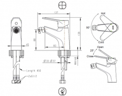 Смеситель для биде Bravat Eco
