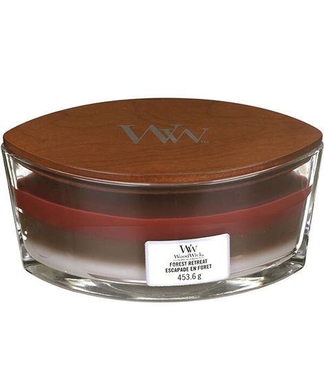 Ретрит в лесу, ароматическая свеча трилогия эллипс, WoodWick