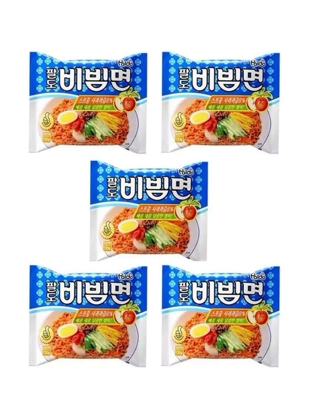 Лапша Пибим Мен с кисло-сладким соусом 130г 5 шт