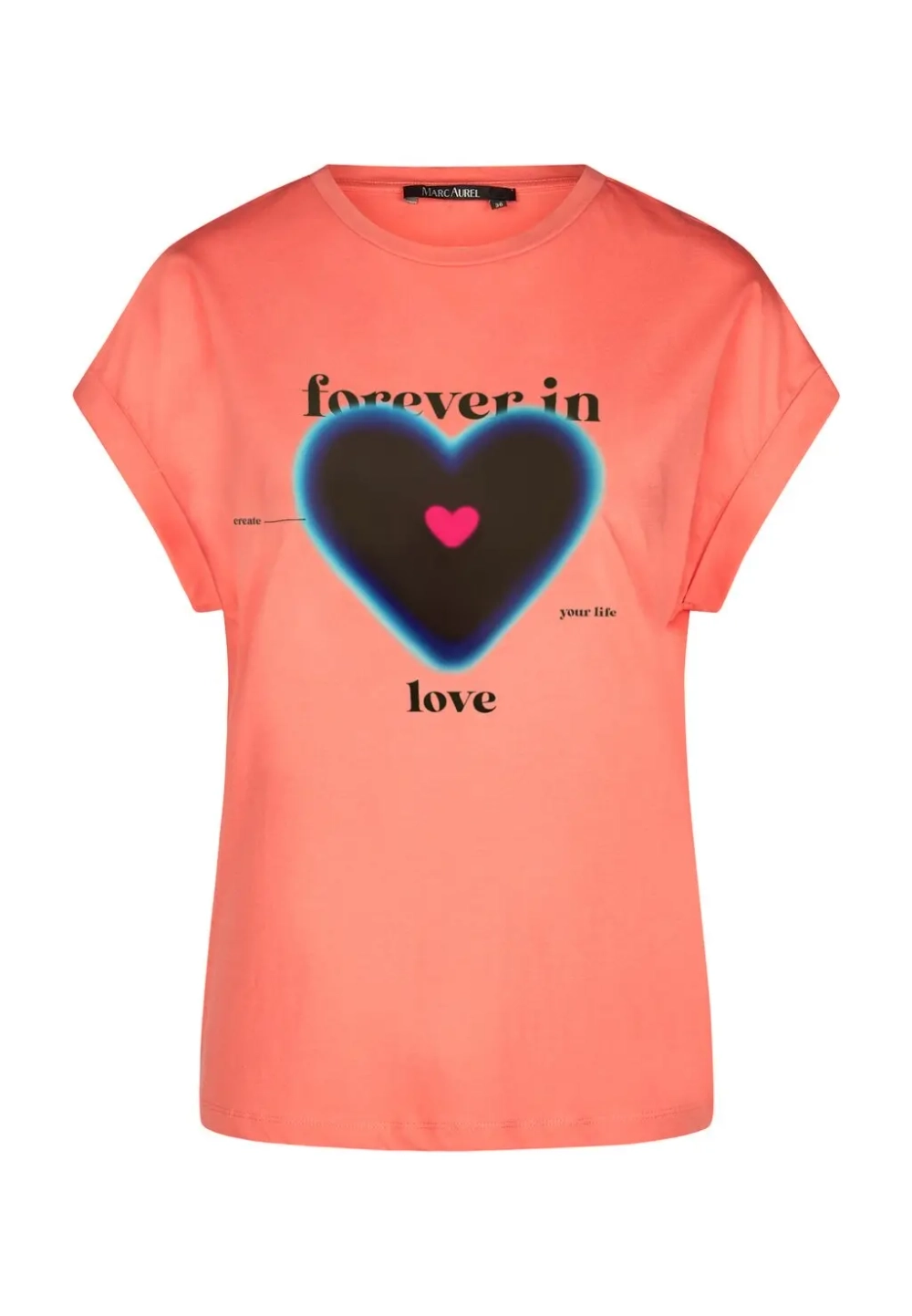 Футболка MARC AUREL 7521 кораловый сердце