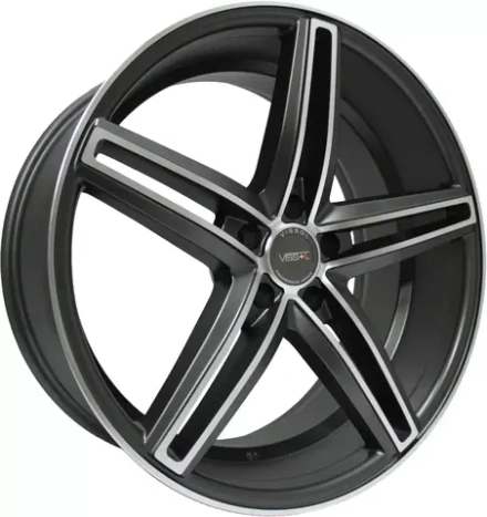 Литые диски VISSOL V-015 9х20/5х120 D74.1 ET20 matte-graphite-machined