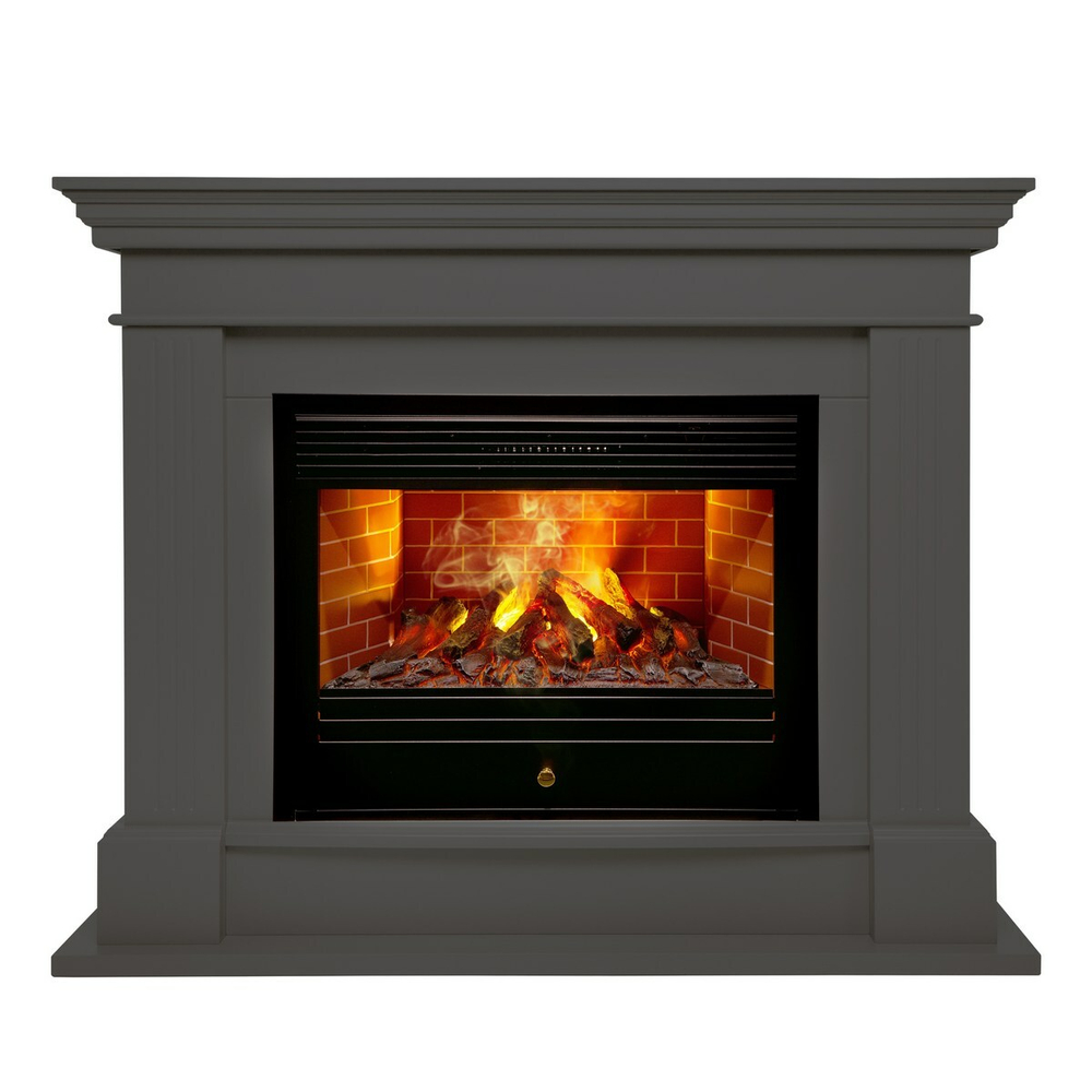 Электрокамин RealFlame Ontario 26 GR графит с очагом 3D Novara 26