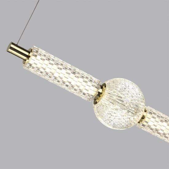 5008/28L L-VISION ODL24 587 золотой/металл/акрил Подвес LED 28W 4000K 2340лм CRYSTAL