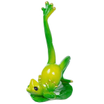 Фигурка декоративная Лягушка Утренняя зарядка, 15 см, Y6-2230