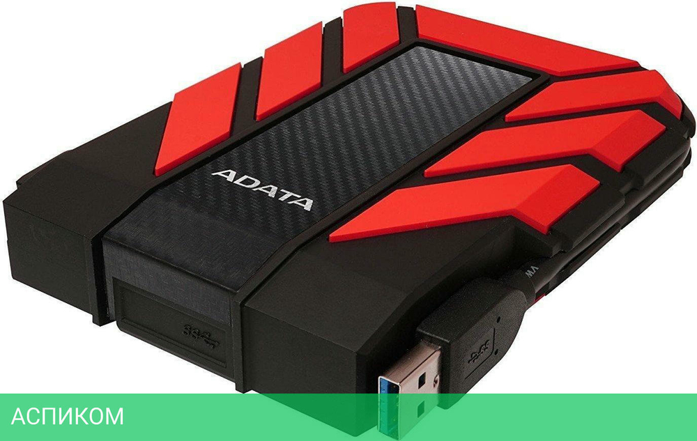 Внешний накопитель A-Data HD710Pro 2Tb AHD710P-2TU31-CRD черный/красный