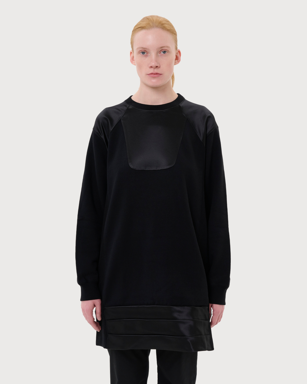 UNDERCOVER СВИТШОТ КОМБИНИРОВАННЫЙ ЧЕРНЫЙ