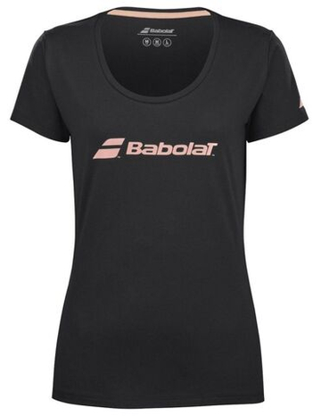Женская футболка Babolat Fitness Tee Women - черный/черный