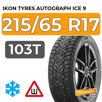 Ikon Tyres Autograph Ice 9 SUV 215/65 R17 103T XL шип.