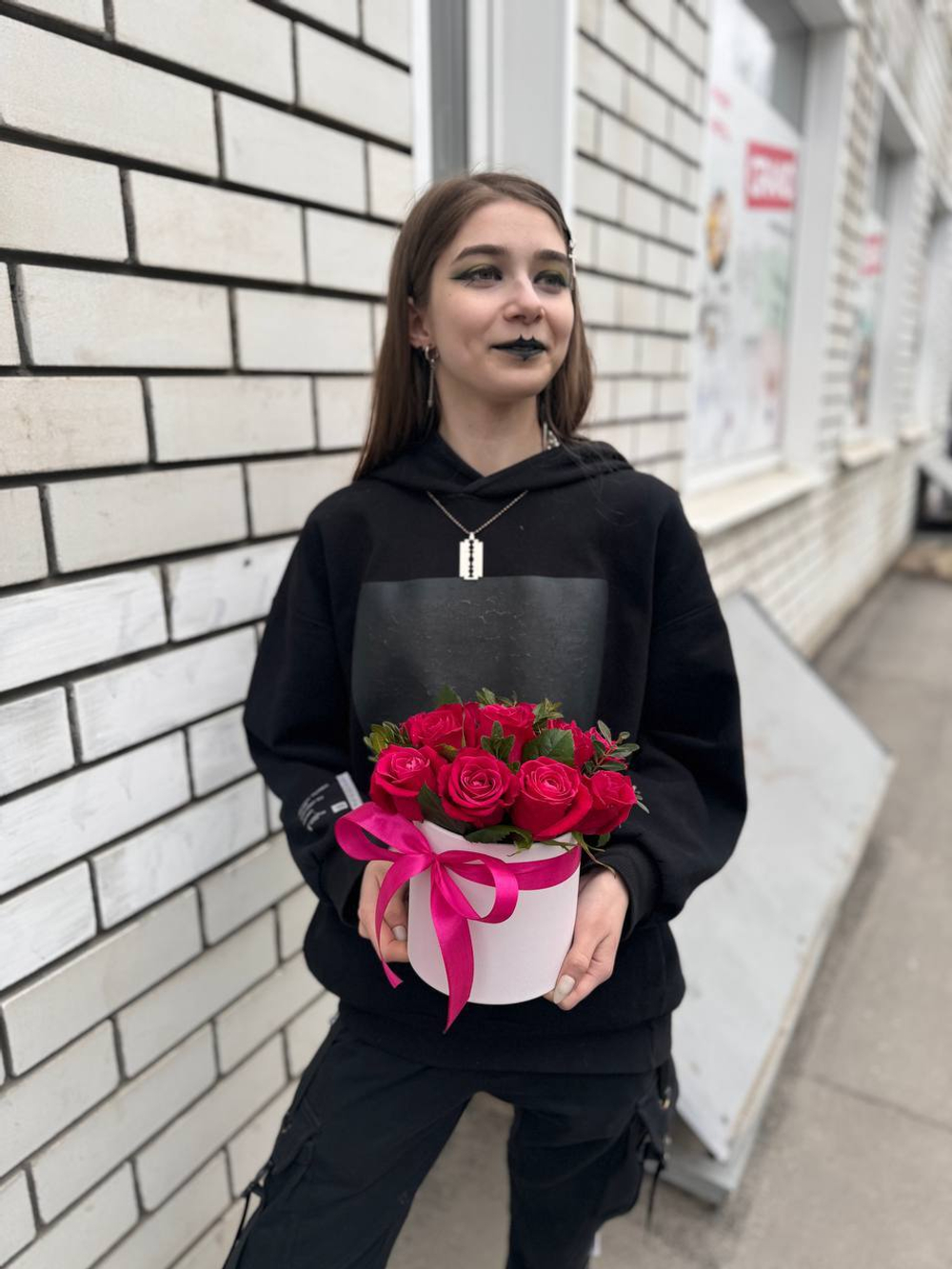 Композиция из цветов "Малинка"