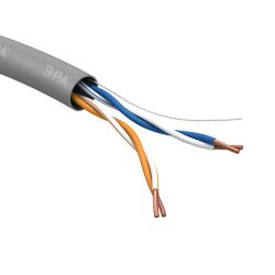 Кабель витая пара ЭРА SIMPLE U/UTP 2x2x24 AWG Cat5e CCA PVC 305м