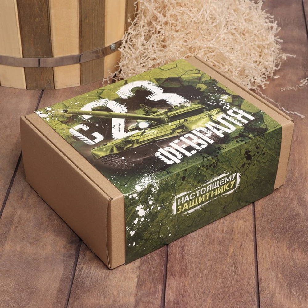 Набор подарочный «Этель. 23 февраля», плед флисовый, носки, перчатки