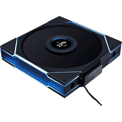 Вентилятор для корпуса Lian-Li Uni Fan TL Wireless LCD 120 LCD ARGB черный 4-pin 27дБ