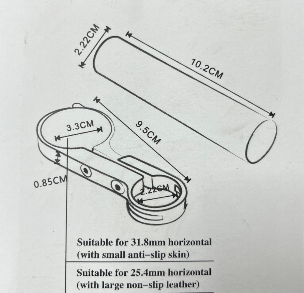 Стойка для увеличения места на руле для электросамоката велосипеда красная короткая