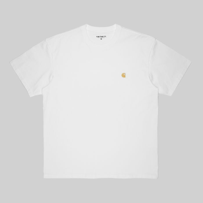 Футболка мужская Carhartt WIP Chase артикул:I026391_white - купить в магазине Дайс