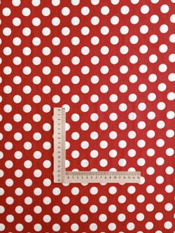 Ткань бязь плательная, рис. "Горох 18 мм", ширина 150 см, арт. 18.5