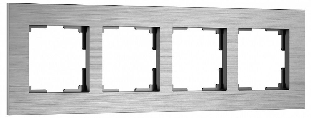 Рамка на 4 поста Werkel AluMax алюминий W0043506