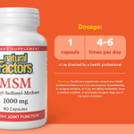 Natural Factors, МСМ, 1000 мг, 90 капсул