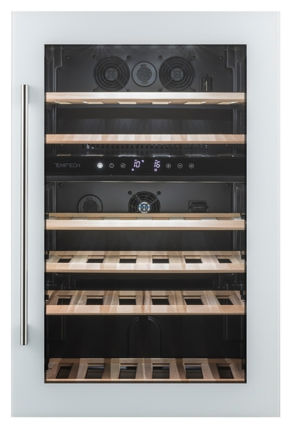 Винный шкаф Temptech Oslo OZ90DW двухзонный белый