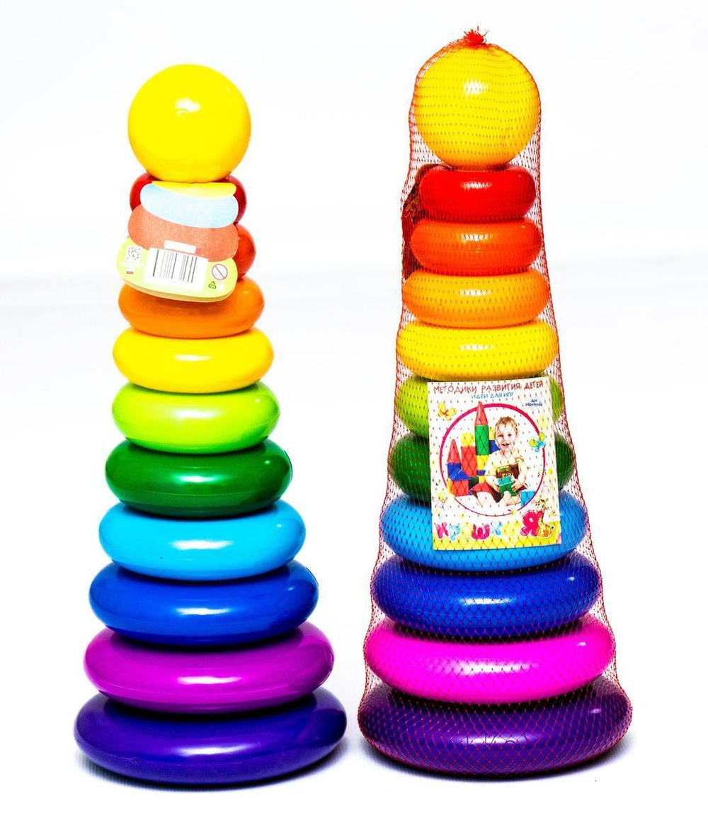 Пирамидка 10 колец, 1 круг (Крошка Я)