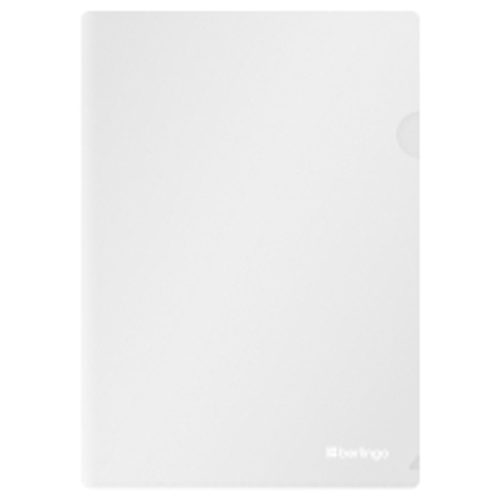 Папка-уголок Berlingo "Soft Touch", А4, 200мкм, софт-тач, прозрачная