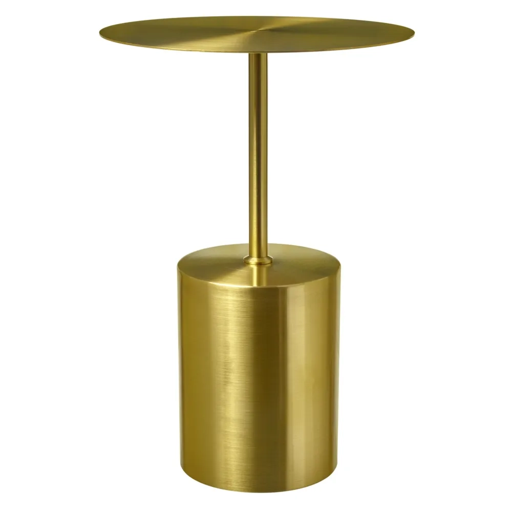 Кофейный столик Solid диам.40см x 58см, золотой, металл