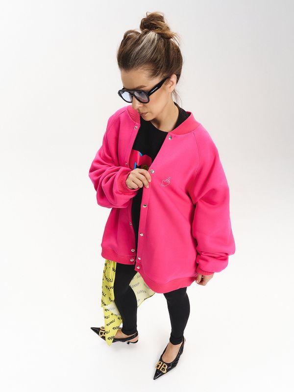 Бомбер оверсайз унисекс «ФАК»