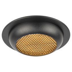 Встраиваемый светильник под лампу GX53 ЭРА KL111 BK черный матовый