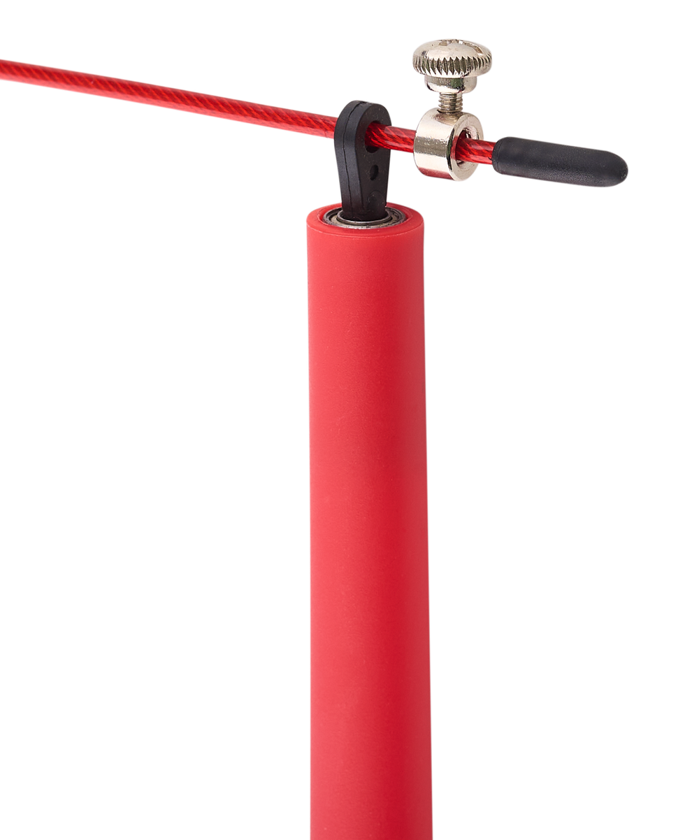Скакалка RP-202, с подшипниками, с пластиковыми ручками, 3 м, красный