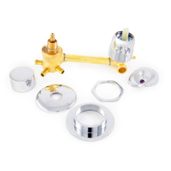 Смеситель для душевой кабины DC 6312  трубка 120мм. хомут,  5 режимом