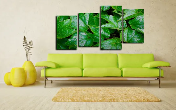 Модульная картина "Капельки росы"