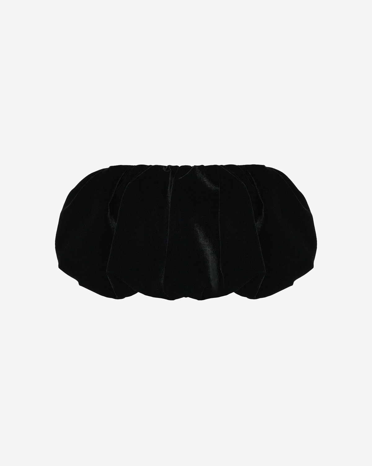 Юбка мини из бархата объемная