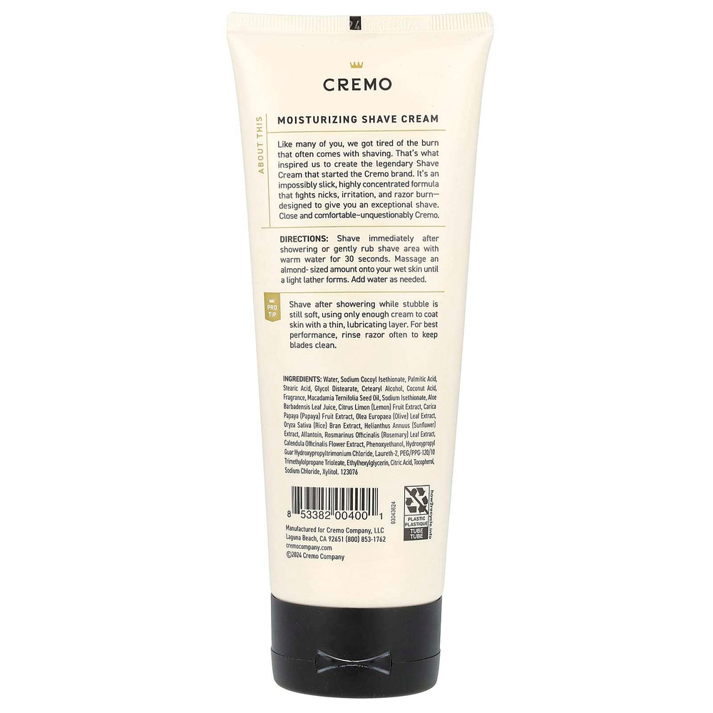 Cremo, крем для бритья, оригинальная формула, классический, 177 мл (6 жидк. унций)