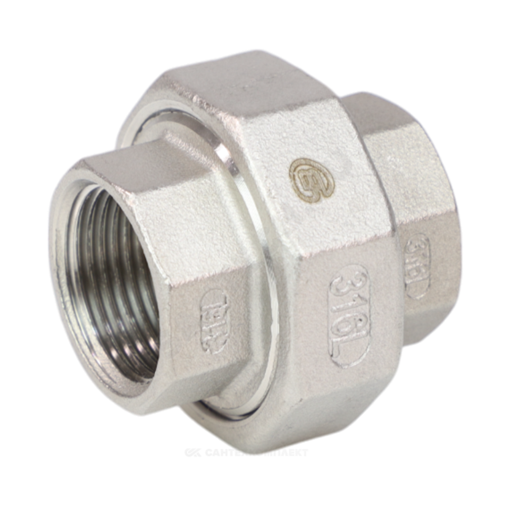 Соединитель американка сталь нерж Ду 32 (1 1/4") ВР Benarmo
