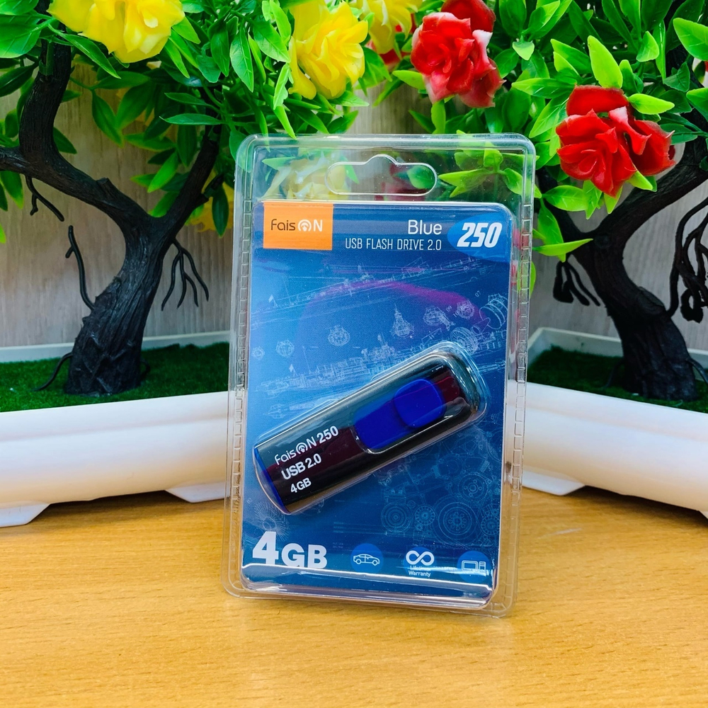 USB Флешка 4GB Faison 250, USB 2.0, синяя