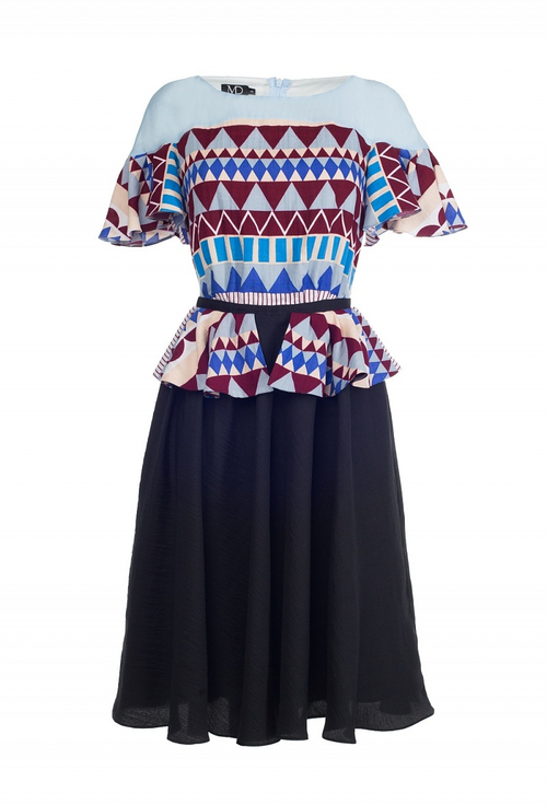 Платье с баской 04-17SS