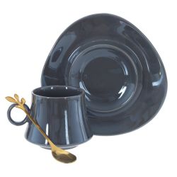 GAEM Кружка с блюдцем и ложкой, 200 мл, L16 W15,5 H8,5 см
