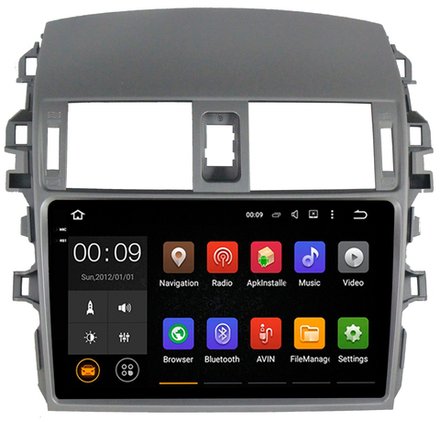 Магнитола для Toyota Corolla 2007-2013 - AIROC 2K RX-1104 Android 13, QLed+2K,  ТОП процессор, 8/128, CarPlay, SIM-слот