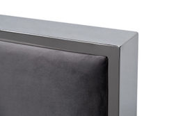 Кровать двуспальная велюровая 170x213x140см Garda Decor с высоким изголовьем