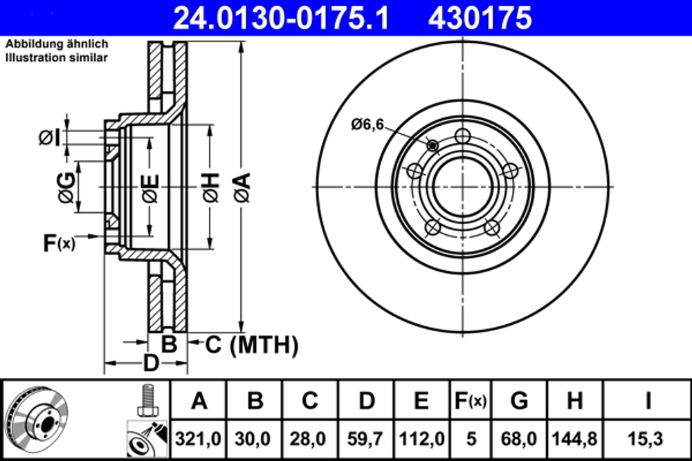 ATE - 24013001751-ATE - Brake Disc