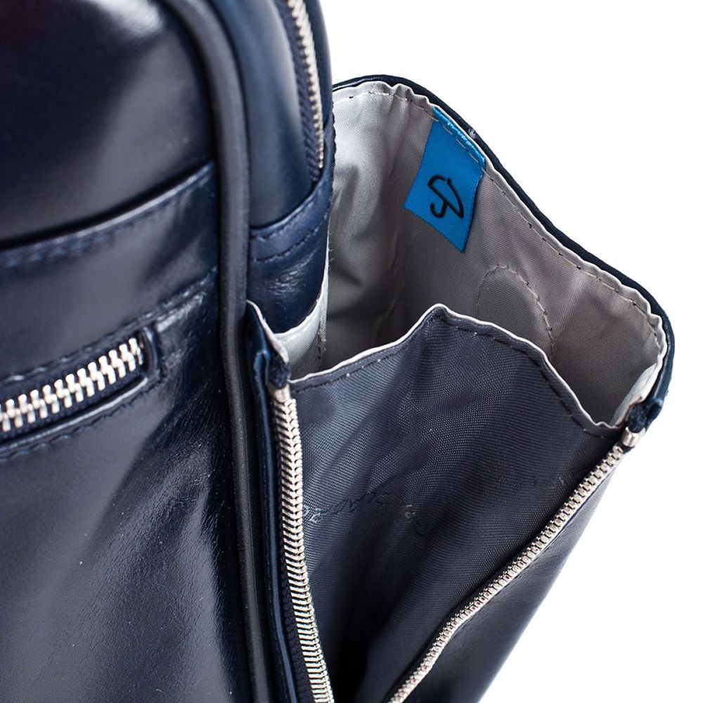 Сумка мужская Piquadro Blue Square синяя телячья кожа (CA2765B2/BLU2) 8