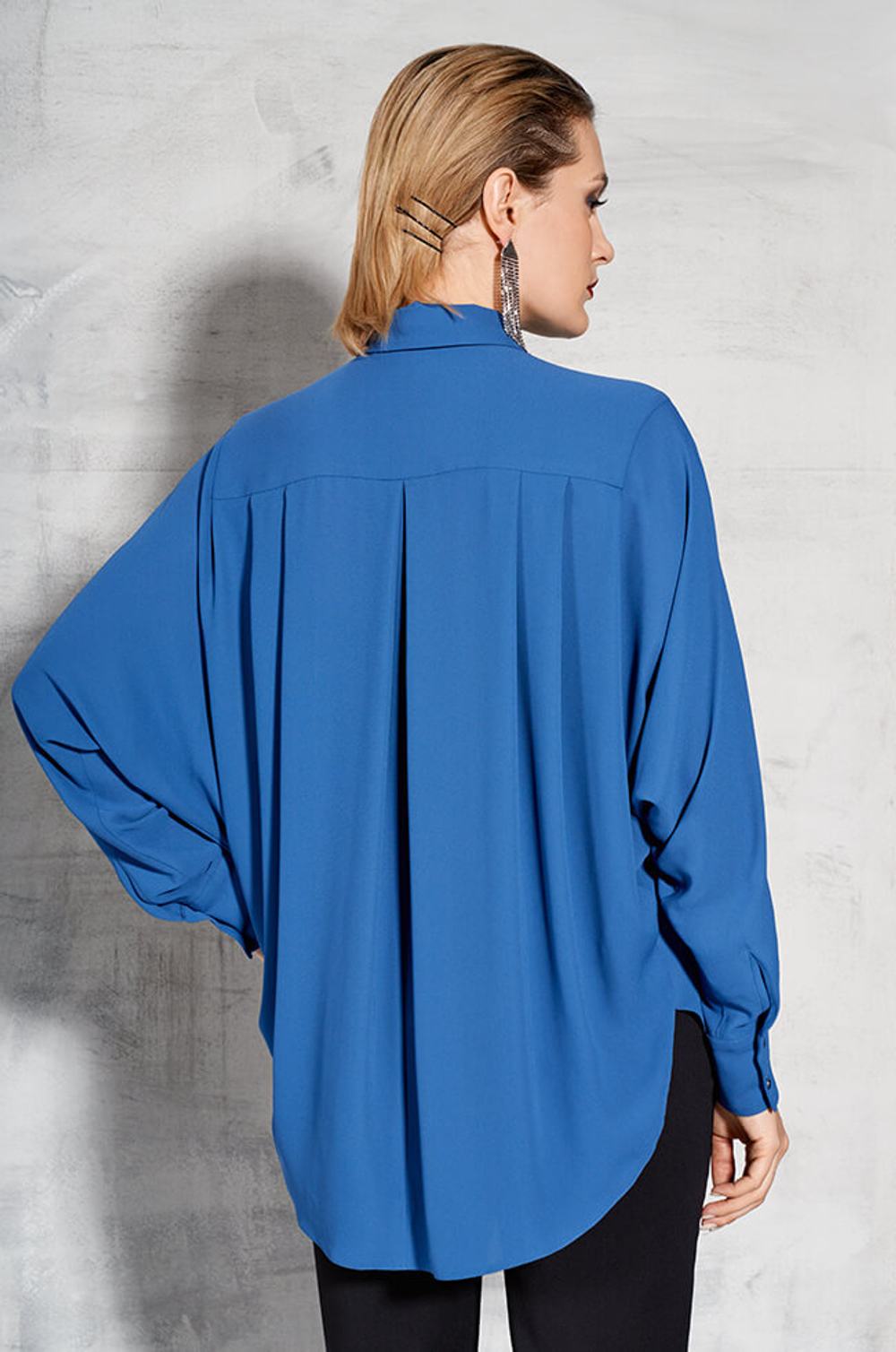 22553 Блузка женская (дымчато-синий)