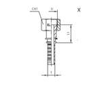 Фитинг DN 38 ORFS (Г) 2