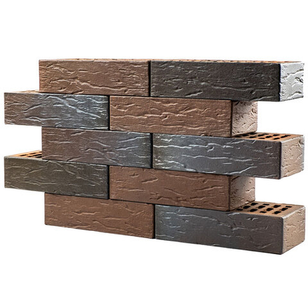 «Пятый элемент», 1НФ «Мюнхен» 250х120х65, “Одинарный условно полнотелый” Флэш руст - Кирпич лицевой керамический полнотелый