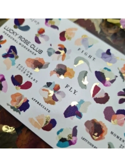Lucky Rose Слайдеры наклейки для ногтей Foil 98